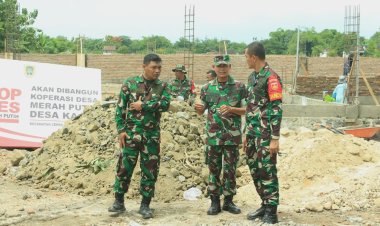 Dandim 0723/Klaten Tinjau Progres Pembangunan Koperasi Merah Putih Di Enam Desa Di Kabupaten Klaten