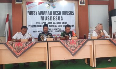 Koramil 01/Kota Hadiri MUSDESUS Penetapan Lahan Gerai KDKMP Di Desa Tambongwetan Klaten